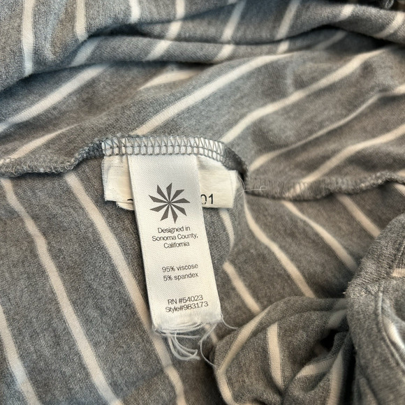 Athleta Women's Medium Maxi Dress "Heather Grey Cross-Shore" Sleeveless (box 15) - Picture 8 of 9